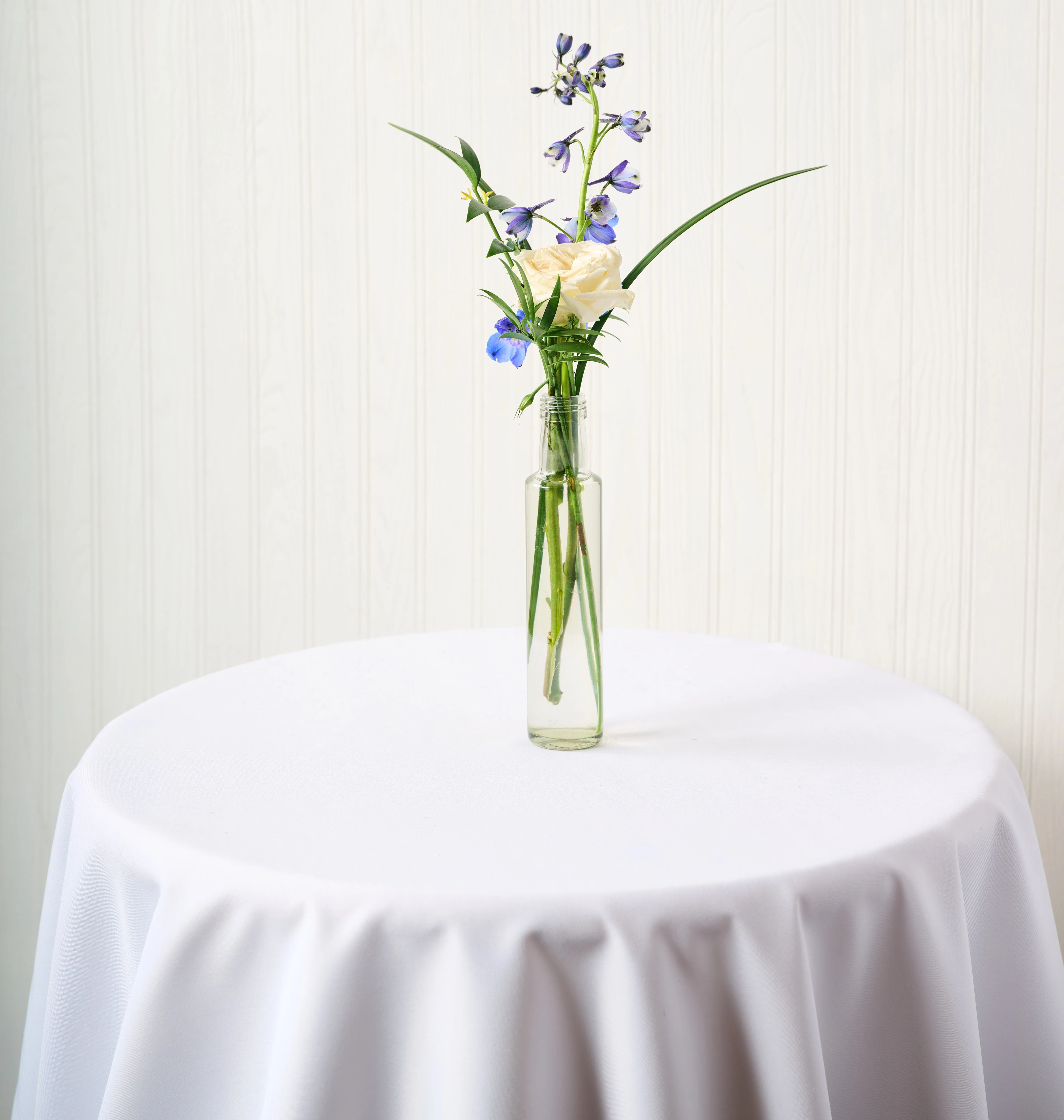 Garden White & Blue Bud Vase