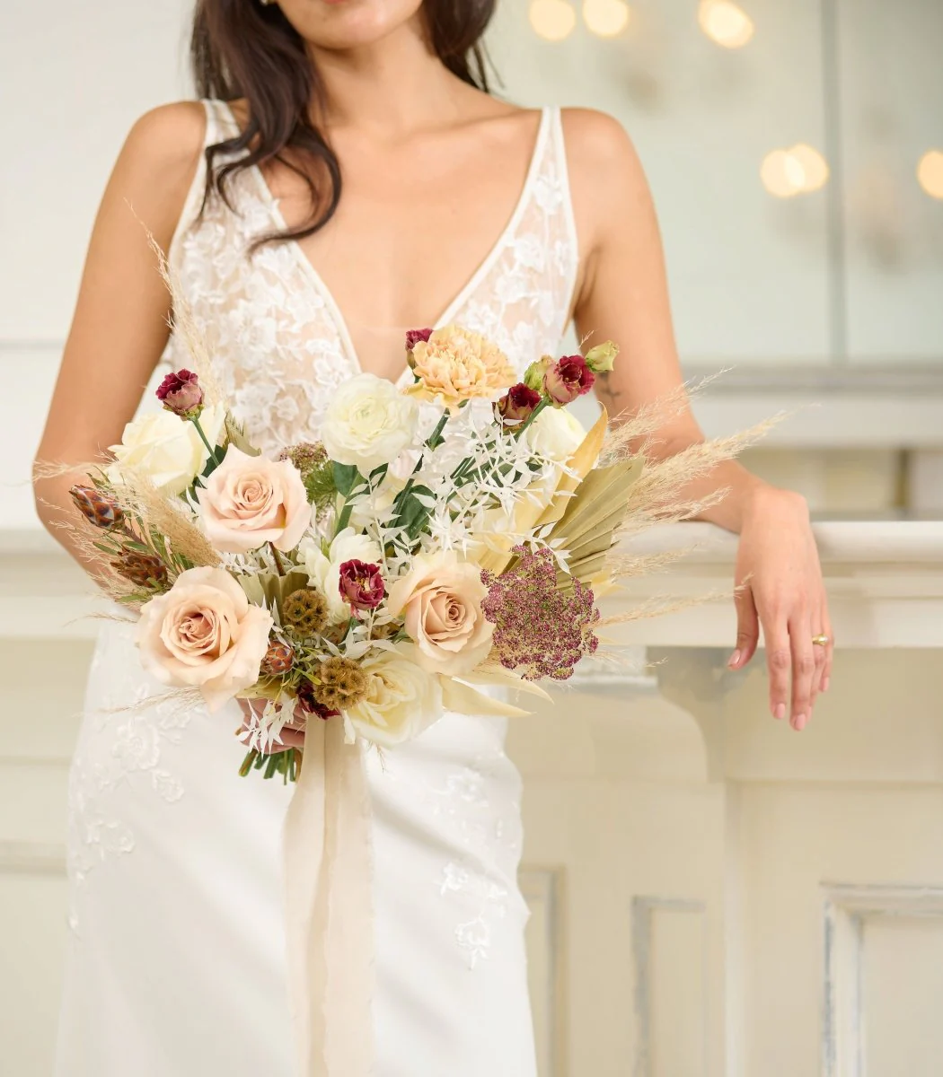 Bridal Bouquet Avant Garde Tan & Neutral - Image 3