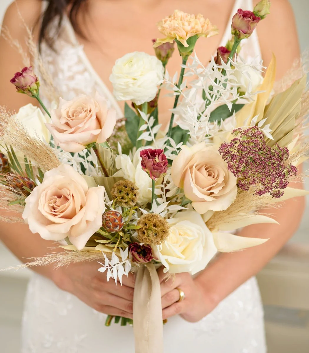 Bridal Bouquet Avant Garde Tan & Neutral - Image 4