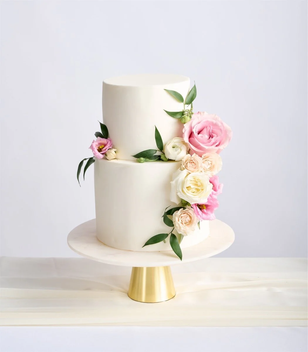 Cake Flowers Blush & Ivory