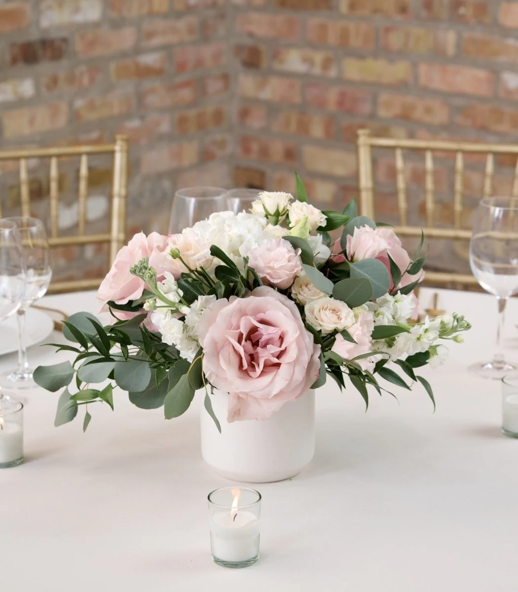 Centerpiece Avant Garde Blush & Ivory