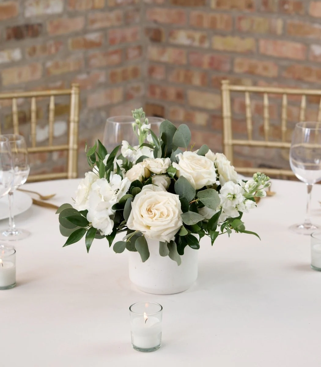 Centerpiece Lush White & Cream - Image 3
