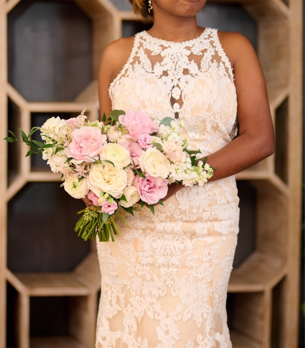 Bridal Bouquet Lush Blush & Ivory - Image 3