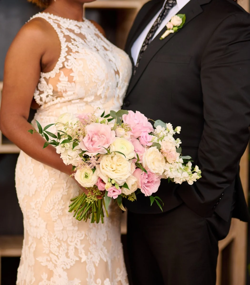 Bridal Bouquet Lush Blush & Ivory - Image 4