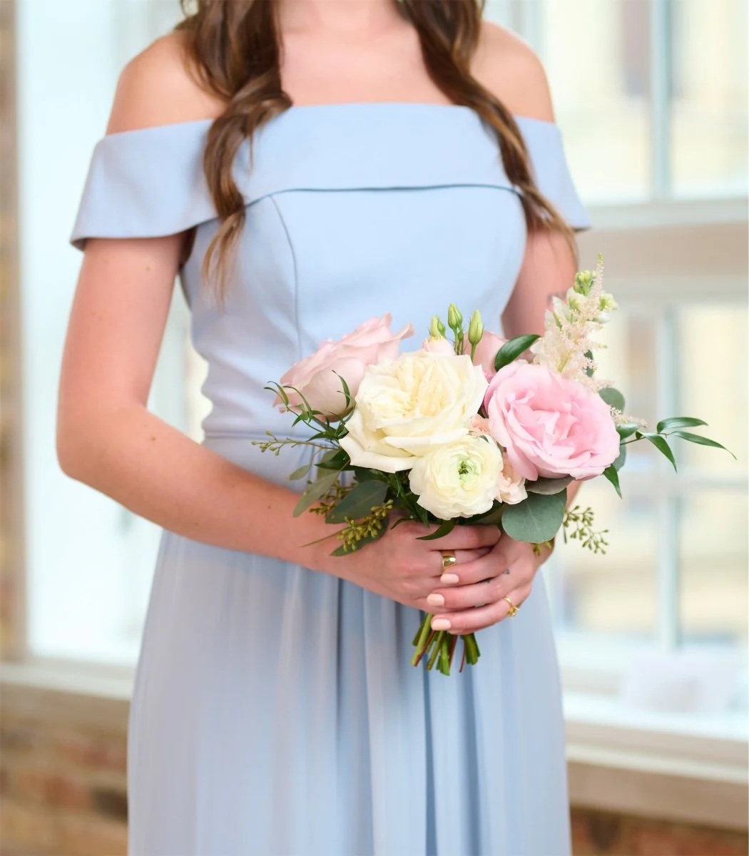 Bridesmaid Bouquet Lush Blush & Ivory