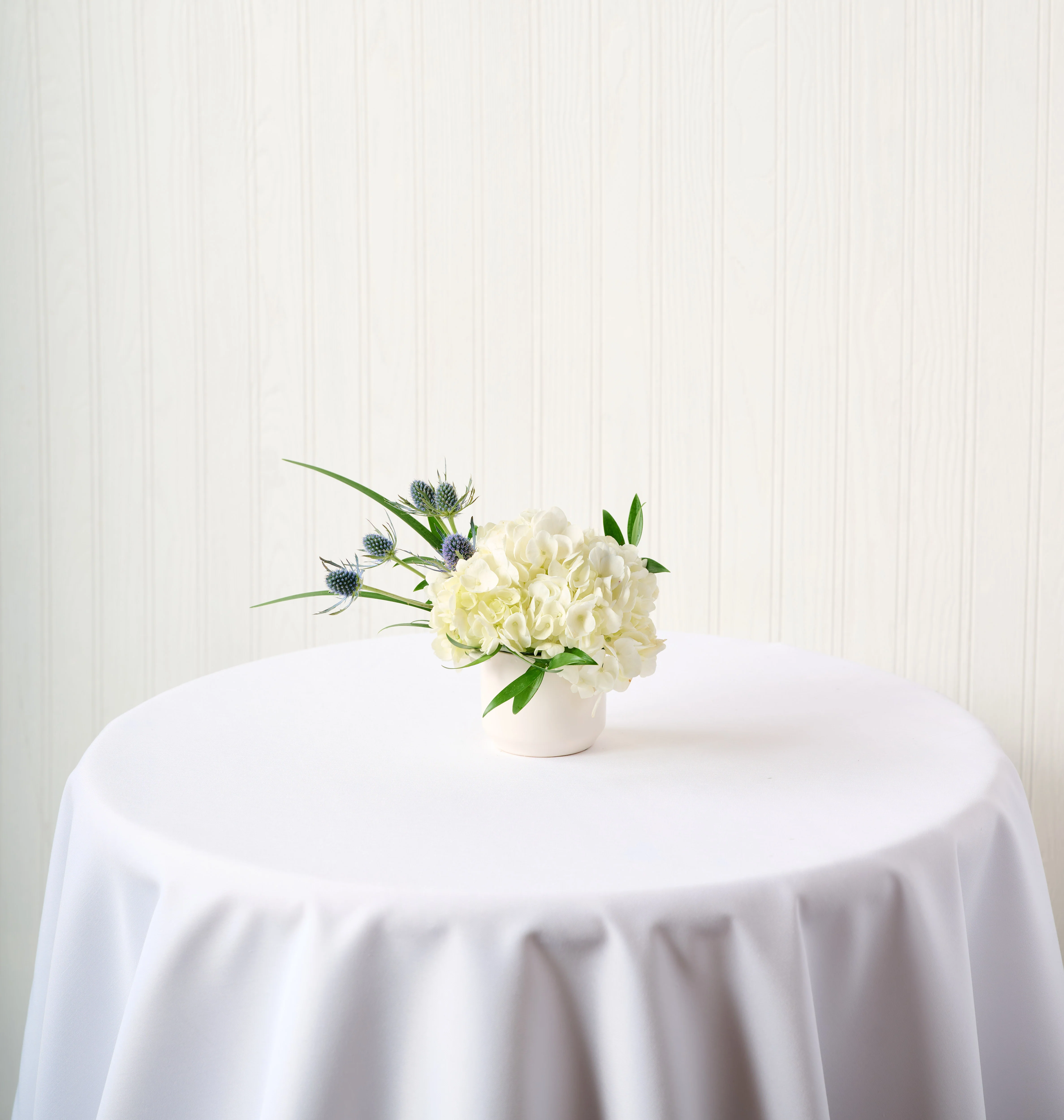 Modern White & Blue Cocktail Arrangement - Image 3