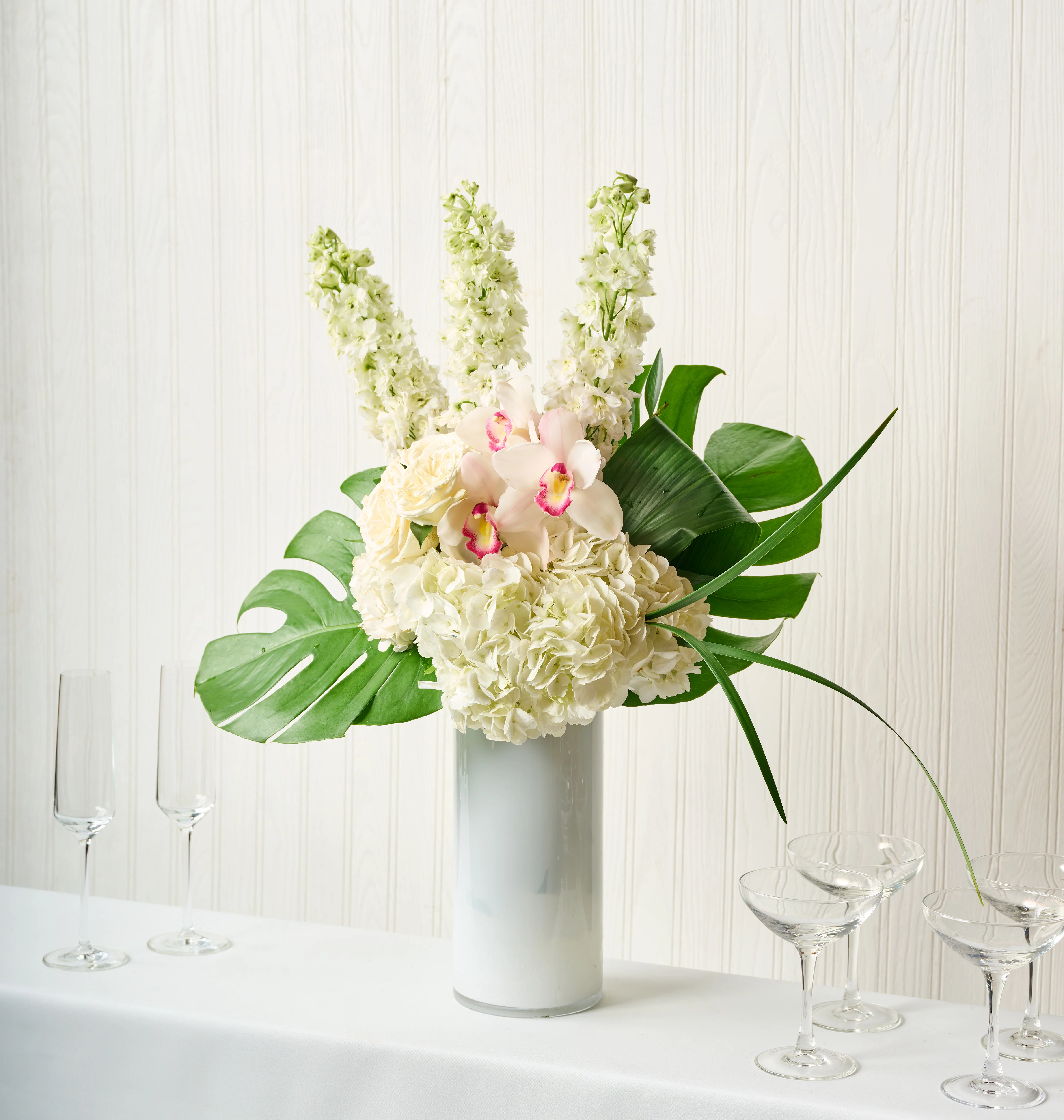 Modern White Bar Arrangement - Image 2